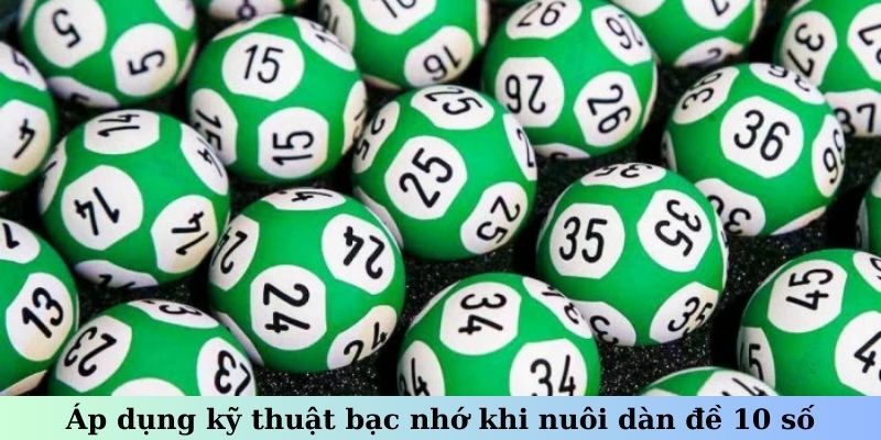 Áp dụng kỹ thuật bạc nhớ khi nuôi dàn đề 10 số